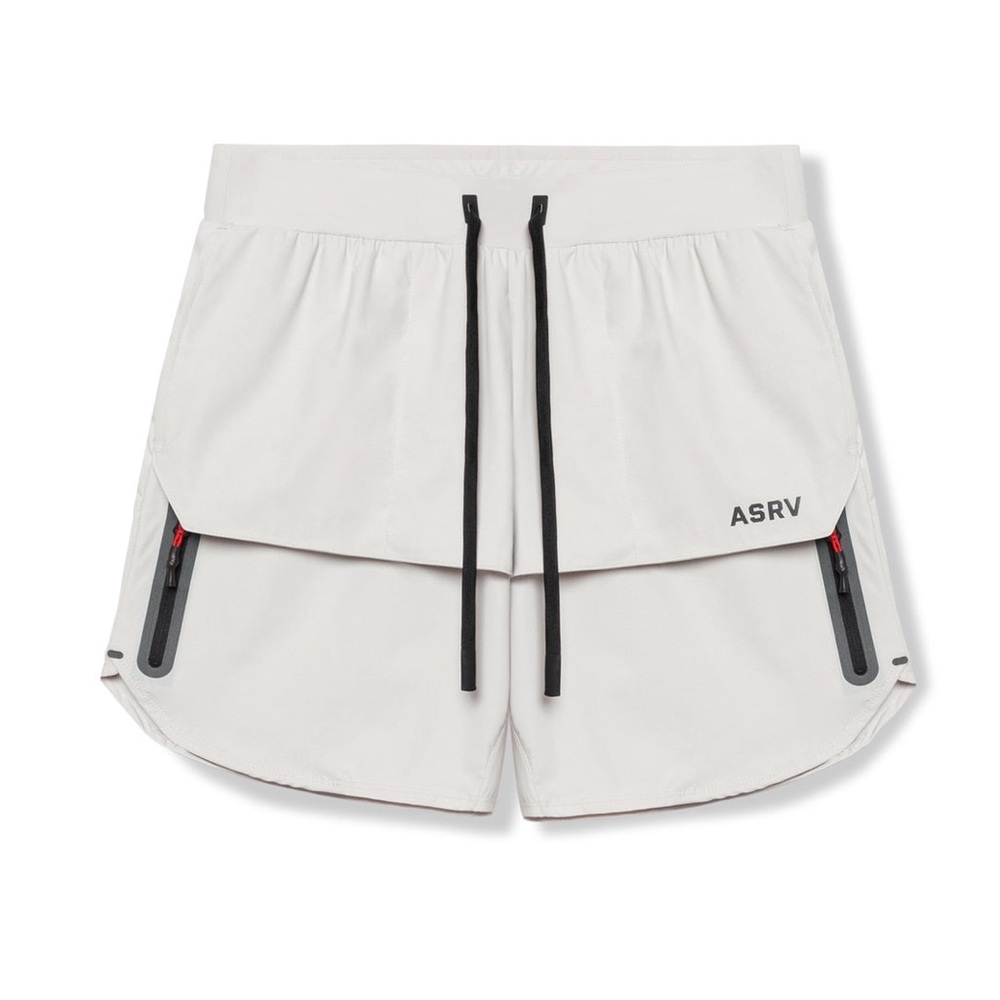 ASRV DSG-0689 Tetra-Lite 7” Tech Shorts Training Gym Running Stone Mens Medium